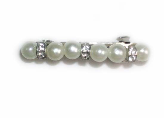 Silver Crystal Wing Clip