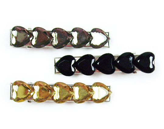 Silver Crystal Wing Clip