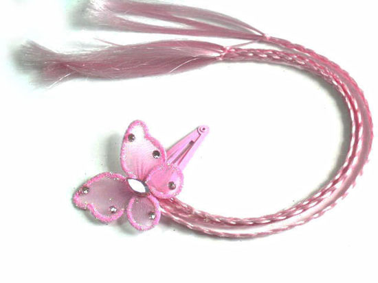 Silver Crystal Wing Clip