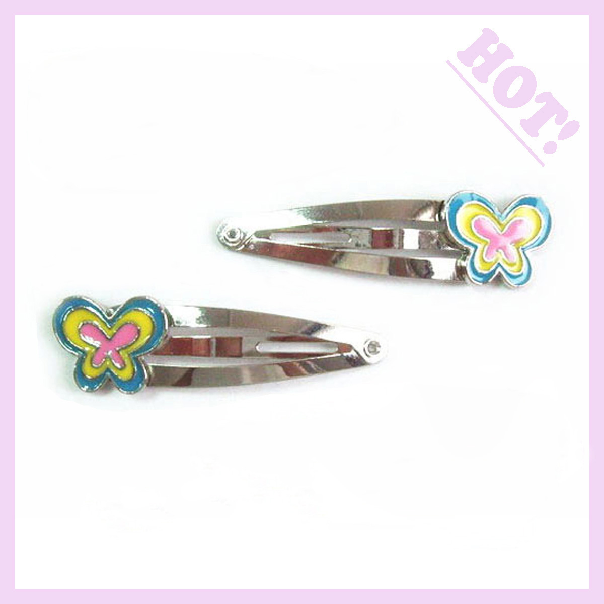 Silver Crystal Wing Clip