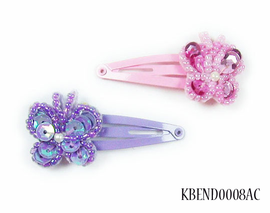 Silver Crystal Wing Clip
