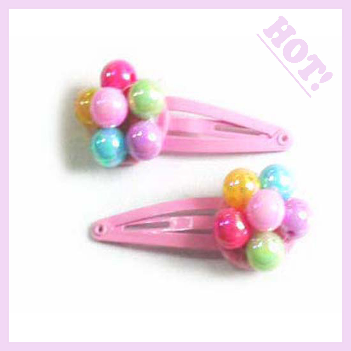 Silver Crystal Wing Clip