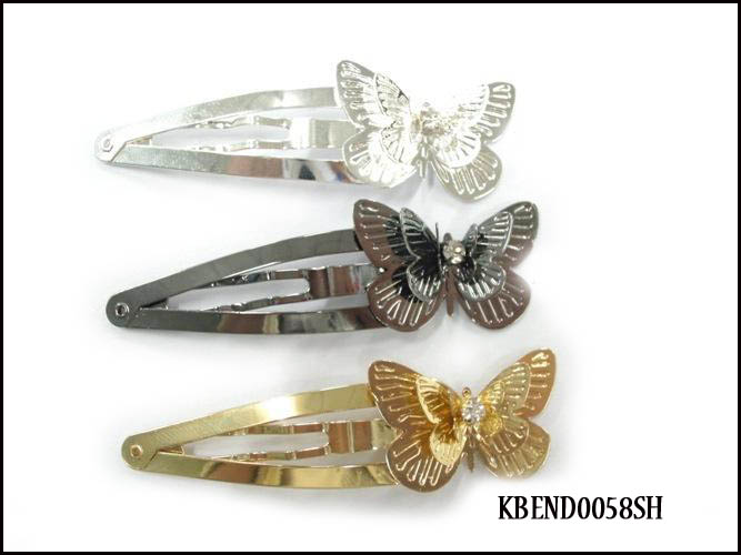 Silver Crystal Wing Clip