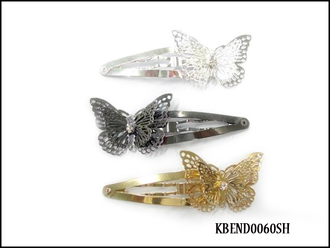 Silver Crystal Wing Clip