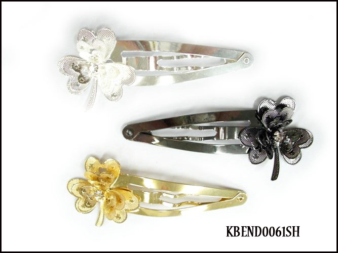 Silver Crystal Wing Clip
