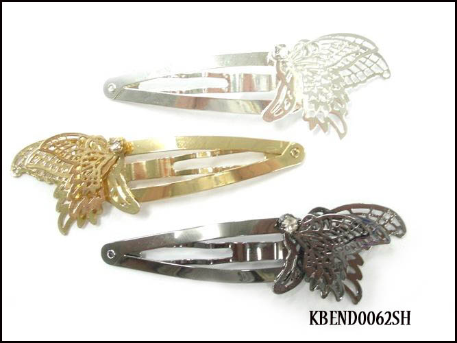 Silver Crystal Wing Clip
