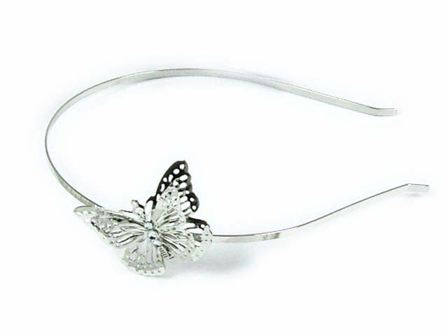 Silver Crystal Wing Clip