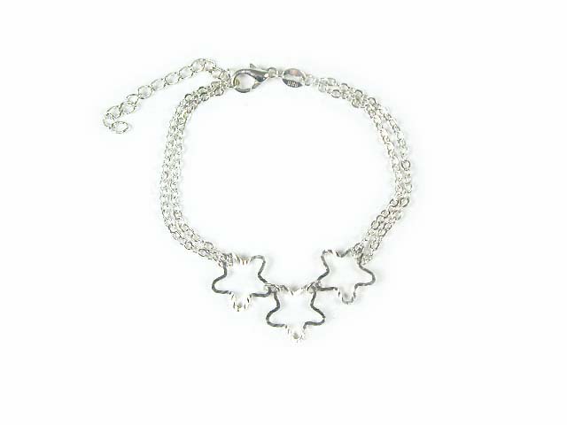 Silver Crystal Wing Clip