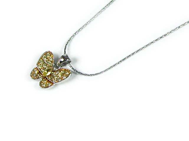 Silver Crystal Wing Clip
