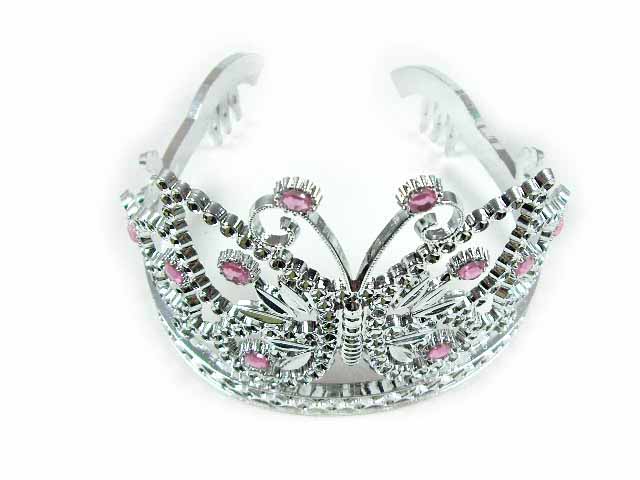 Silver Crystal Wing Clip
