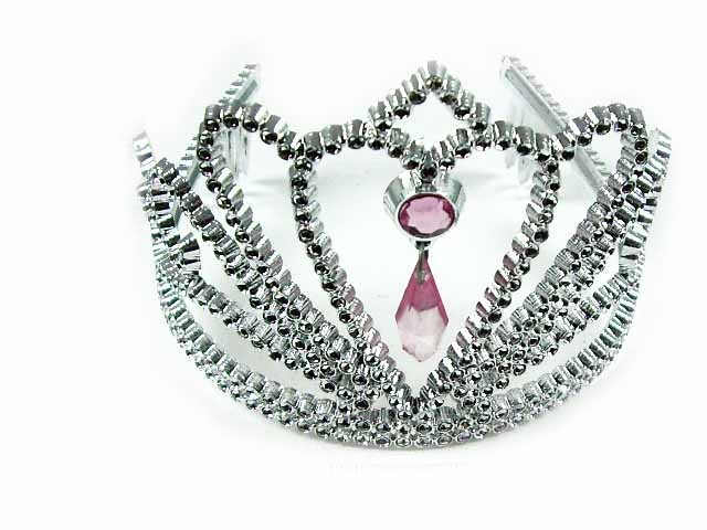 Silver Crystal Wing Clip
