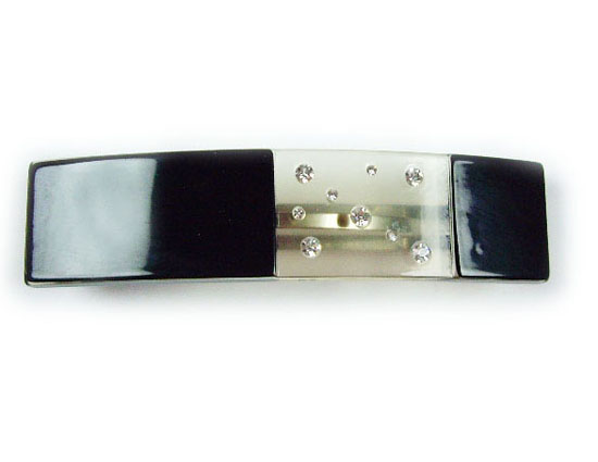 Silver Crystal Wing Clip