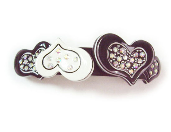 Silver Crystal Wing Clip