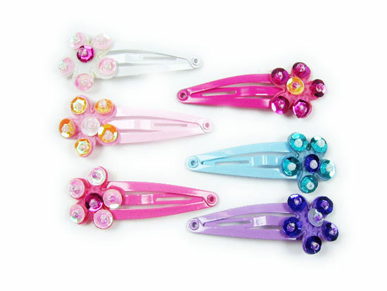 Silver Crystal Wing Clip
