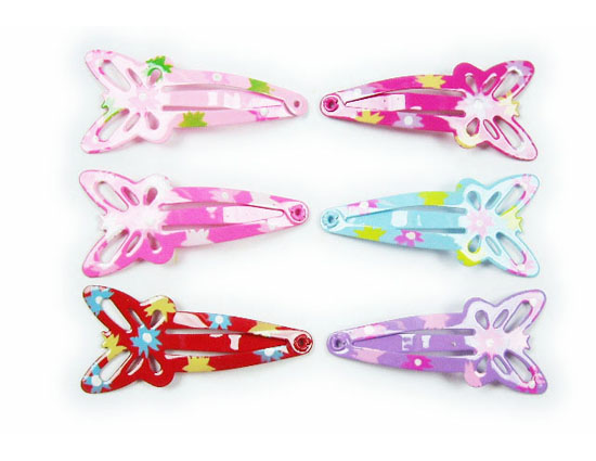 Silver Crystal Wing Clip