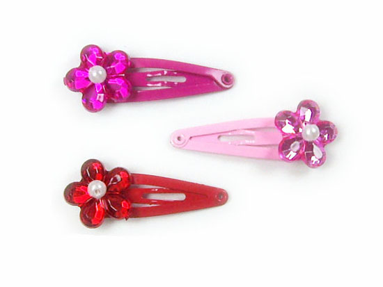 Silver Crystal Wing Clip