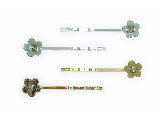 Silver Crystal Wing Clip