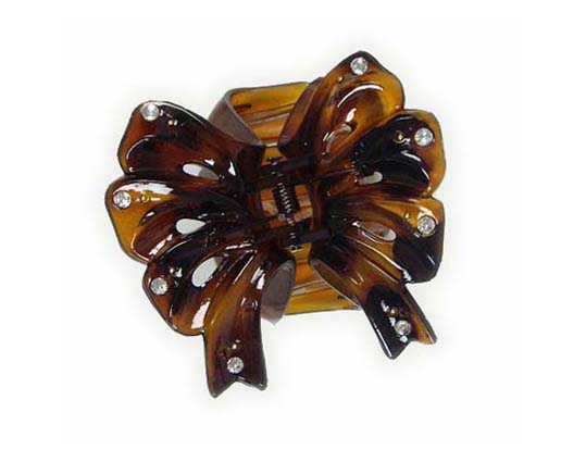 Silver Crystal Wing Clip