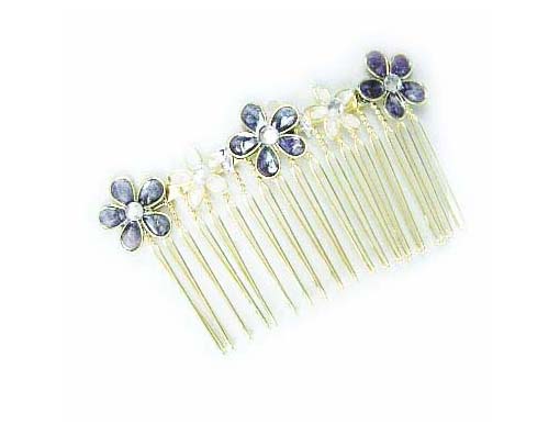 Silver Crystal Wing Clip
