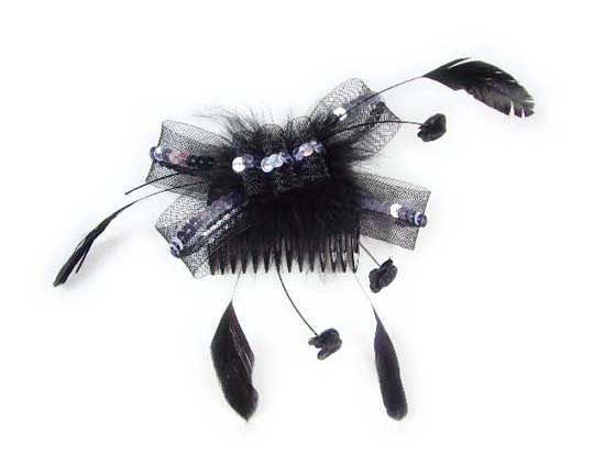 Silver Crystal Wing Clip