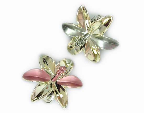 Silver Crystal Wing Clip