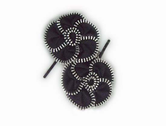 Silver Crystal Wing Clip