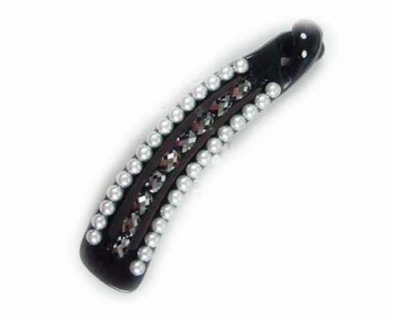 Silver Crystal Wing Clip