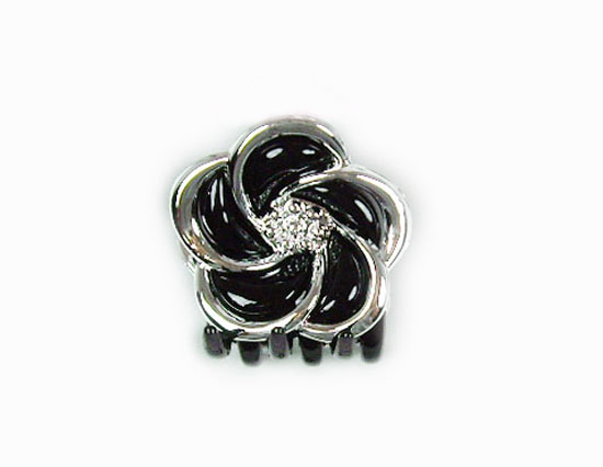 Silver Crystal Wing Clip