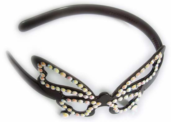 Silver Crystal Wing Clip