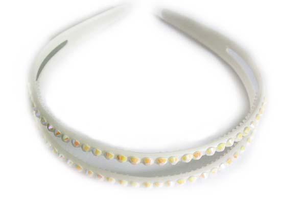 Silver Crystal Wing Clip