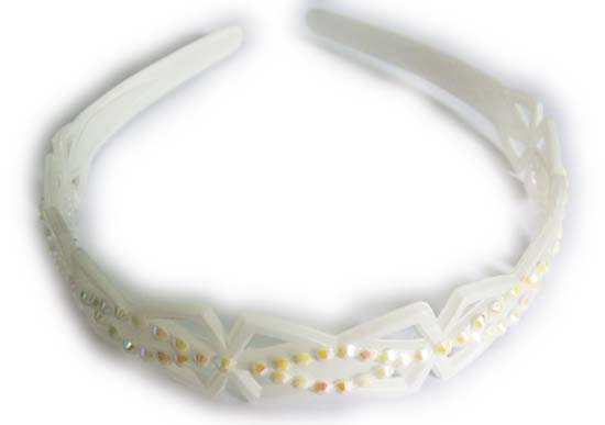 Silver Crystal Wing Clip