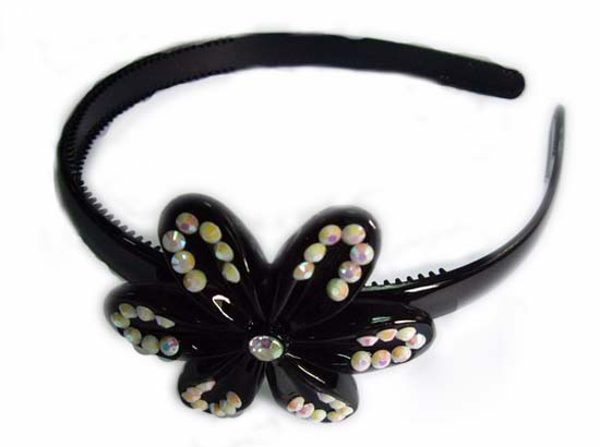 Silver Crystal Wing Clip