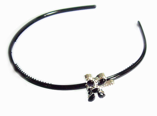 Silver Crystal Wing Clip