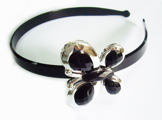 Silver Crystal Wing Clip