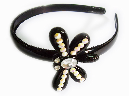 Silver Crystal Wing Clip