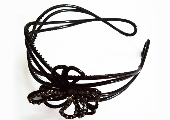 Silver Crystal Wing Clip