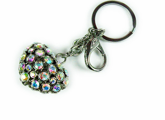 Silver Crystal Wing Clip