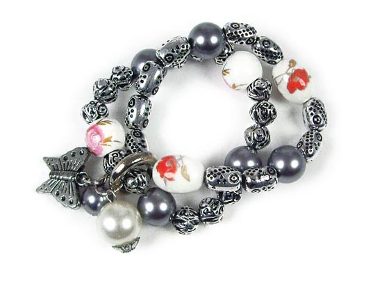 Silver Crystal Wing Clip