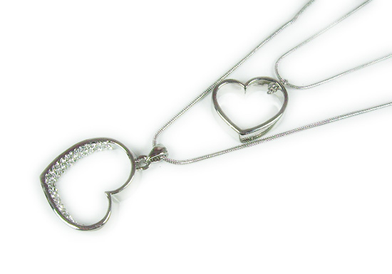 Silver Crystal Wing Clip