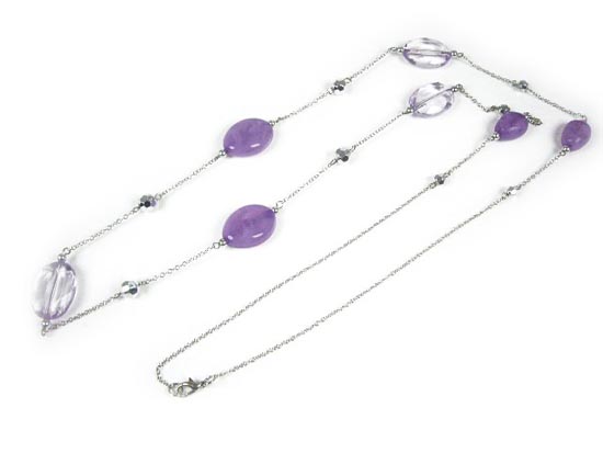 Silver Crystal Wing Clip