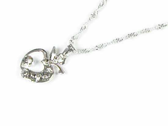 Silver Crystal Wing Clip