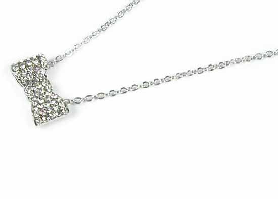 Silver Crystal Wing Clip