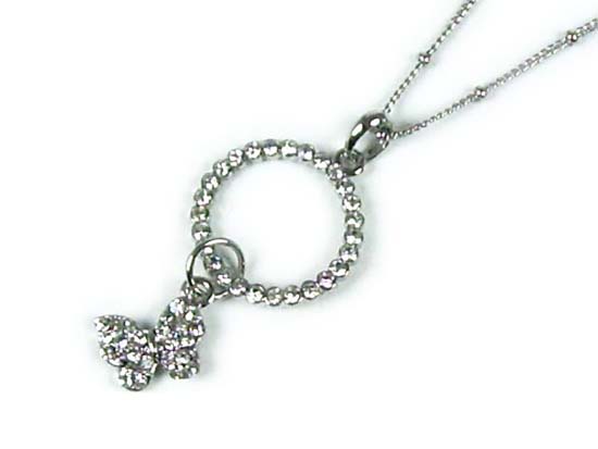 Silver Crystal Wing Clip
