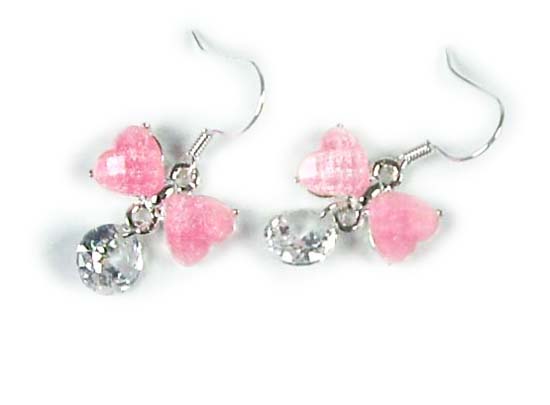 Silver Crystal Wing Clip