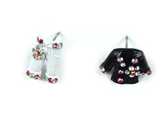 Silver Crystal Wing Clip