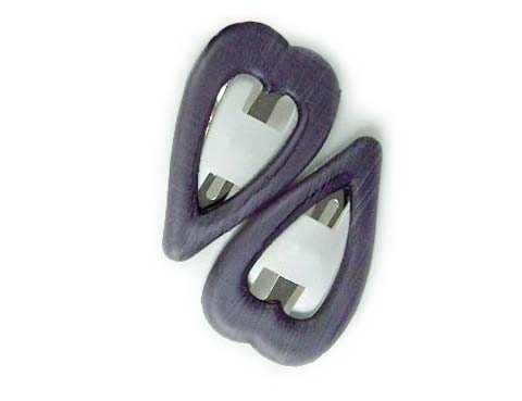 Silver Crystal Wing Clip