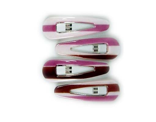 Silver Crystal Wing Clip