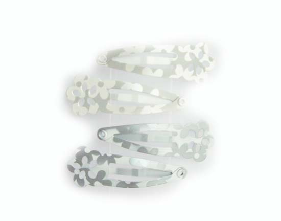 Silver Crystal Wing Clip
