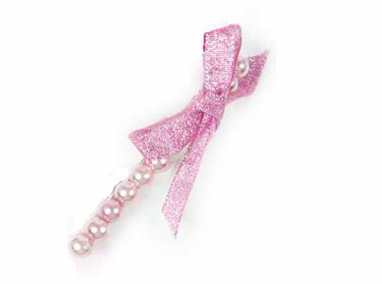 Silver Crystal Wing Clip