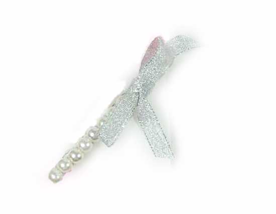 Silver Crystal Wing Clip
